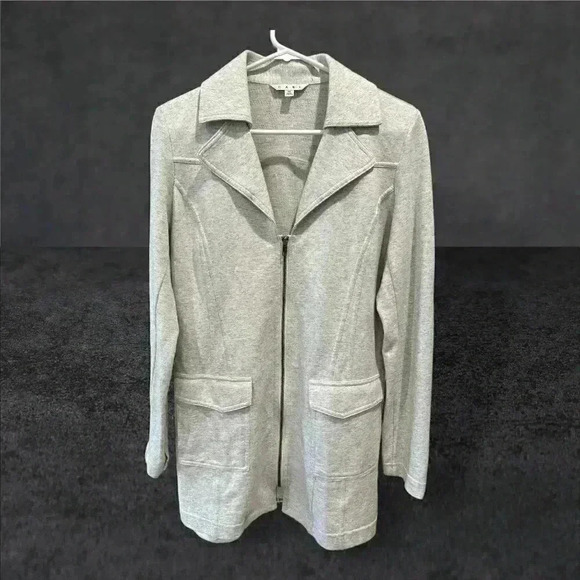 Cabi Foldover Collar Knit Jacket, Size M, Pre-Owned. - Picture 2 of 6
